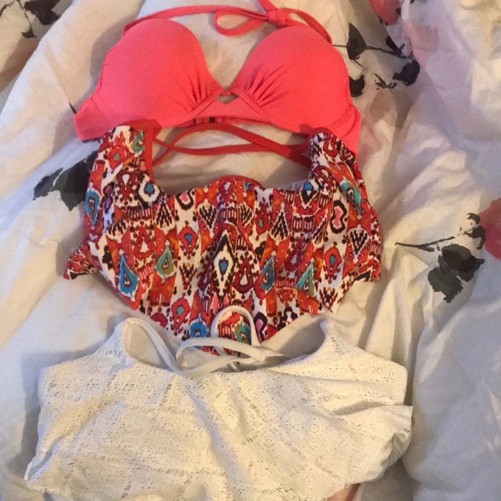 Swim top lot of 3 sizes S and M